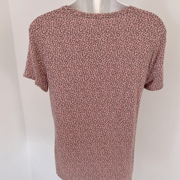 Nine West Soft Spun Hearts Pink Top Size Medium - Picture 2 of 6